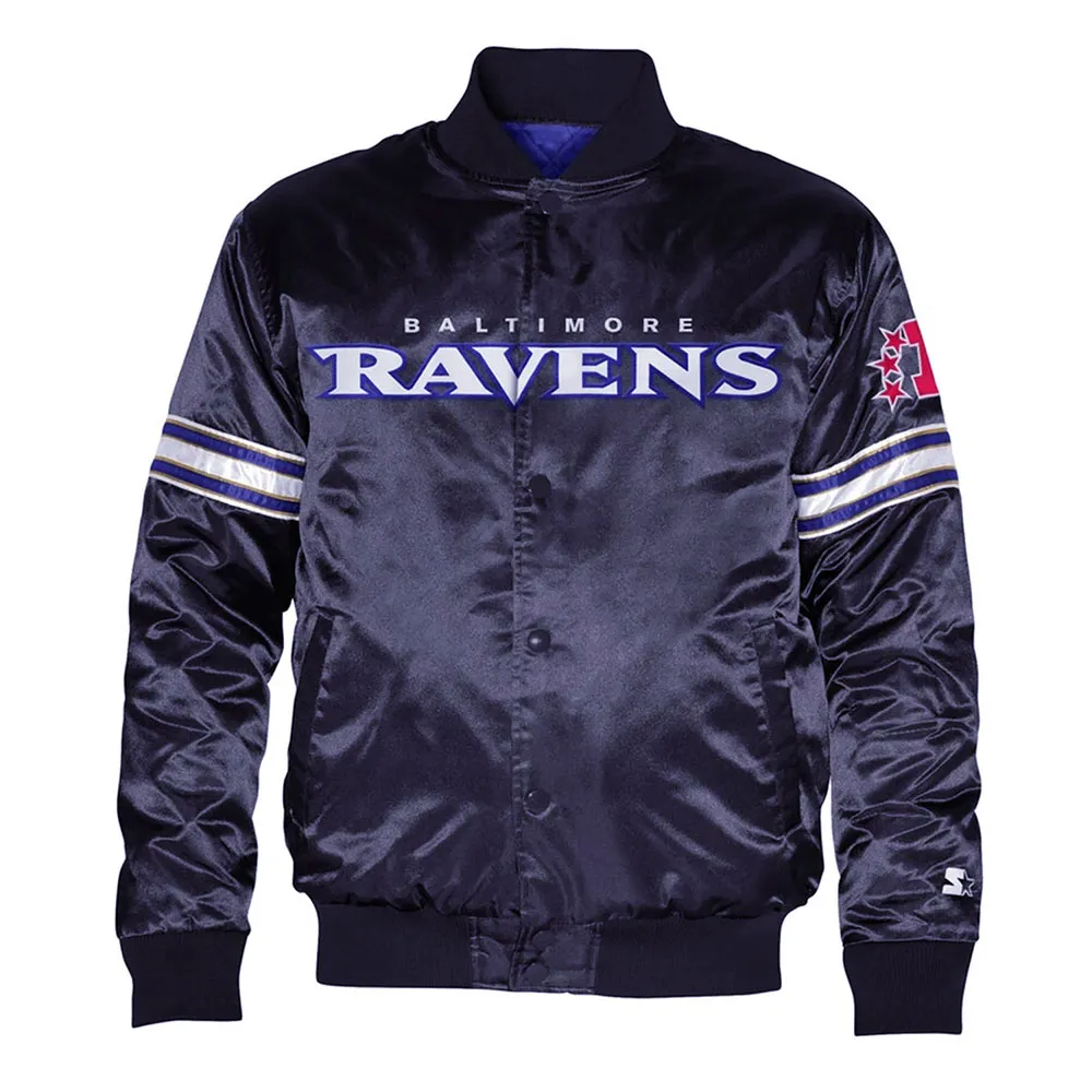 Baltimore Ravens Navy Pick and Roll Jacket Baltimore Ravens Navy Pick and Roll Jacket product image