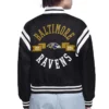 Baltimore Ravens Printed Logo Varsity Satin Jacket Baltimore Ravens Printed Logo Varsity Satin Jacket product image