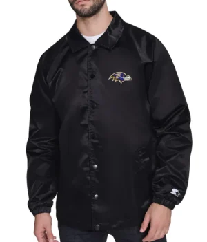 Baltimore Ravens Retro Logo Coaches Jacket product image
