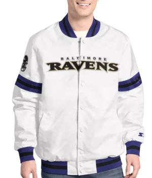 Baltimore Ravens Scout Varsity Satin Jacket product image