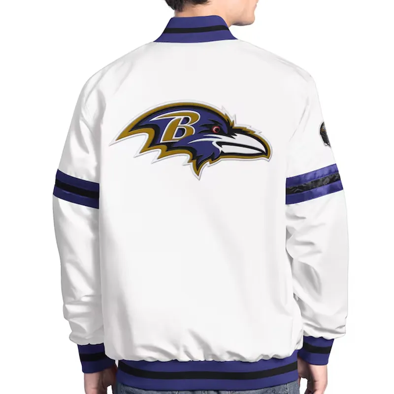 Baltimore Ravens Scout Varsity Satin Jacket Baltimore Ravens Scout Varsity Satin Jacket product image