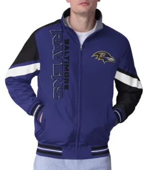 Baltimore Ravens Strong Arm Purple Full-Zip Jacket product image