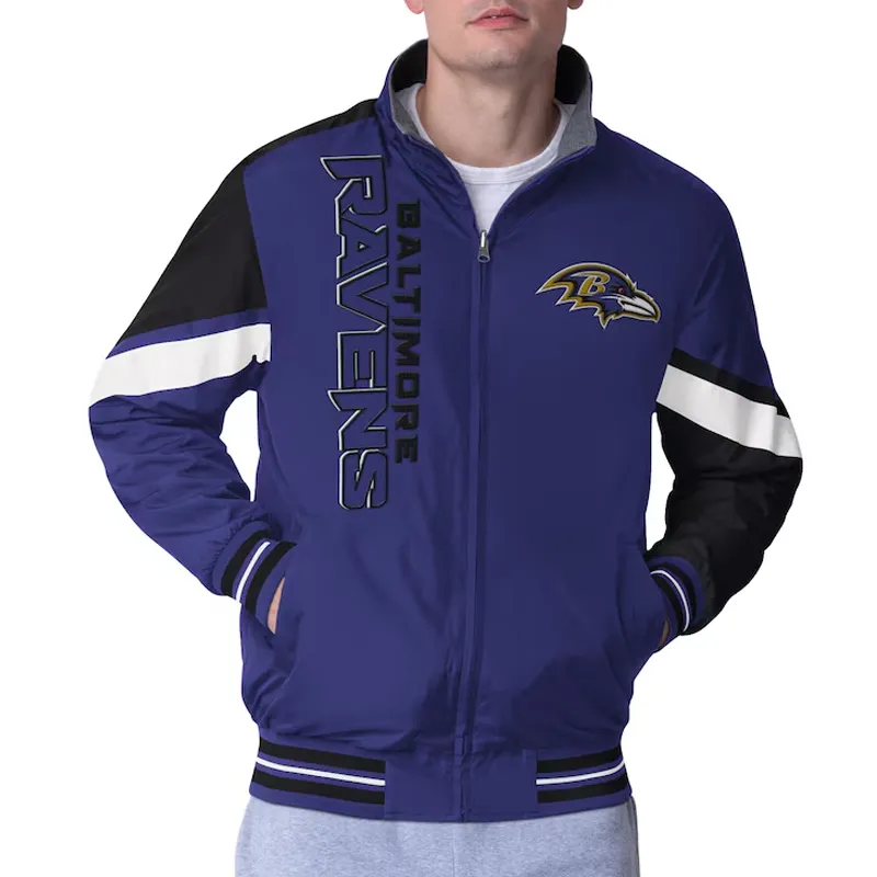 Baltimore Ravens Strong Arm Purple Full-Zip Jacket Baltimore Ravens Strong Arm Purple Full-Zip Jacket product image