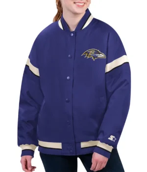 Baltimore Ravens Tournament Purple Varsity Jacket product image