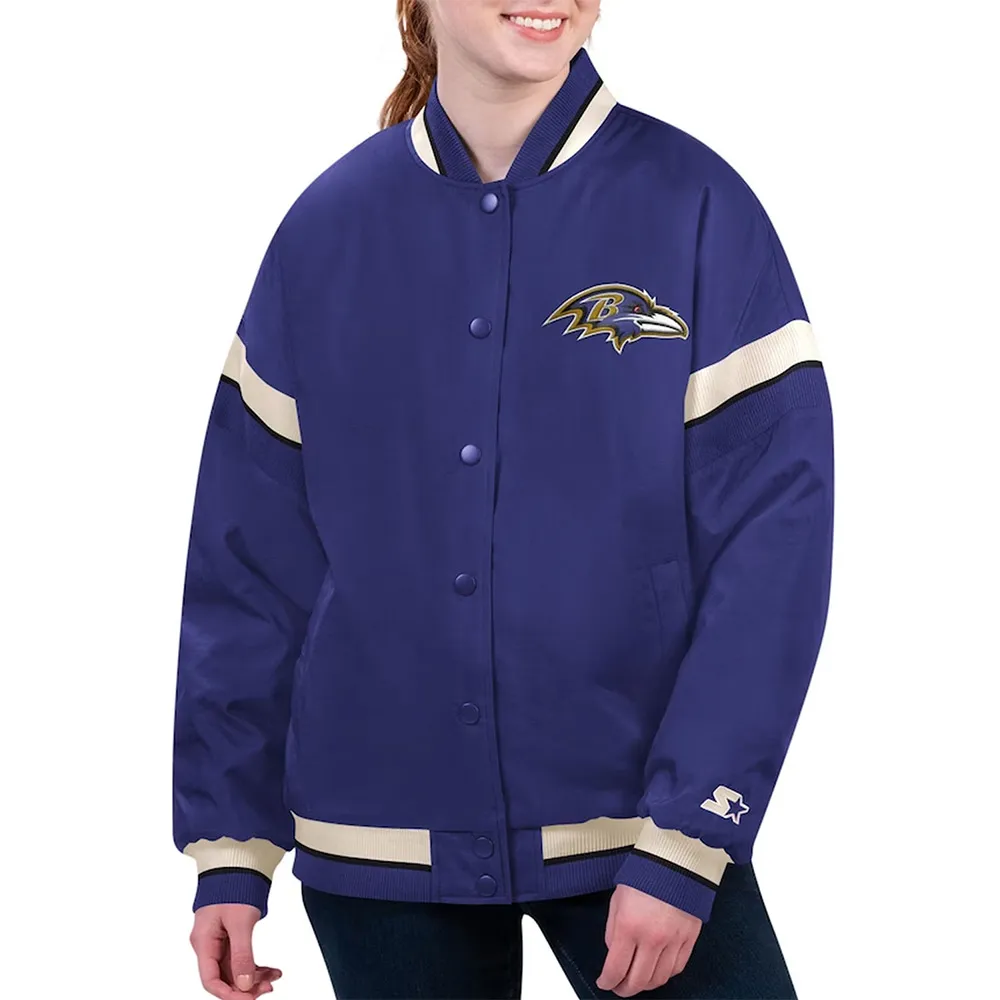 Baltimore Ravens Tournament Purple Varsity Jacket Baltimore Ravens Tournament Purple Varsity Jacket product image