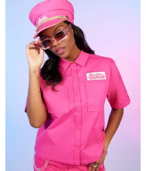 Barbie Work Girls Skimmer Pink Shirt product image
