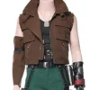 Barret Wallace Final Fantasy VII Remake Brown Leather Vest Barret Wallace Final Fantasy VII Remake Brown Leather Vest product image