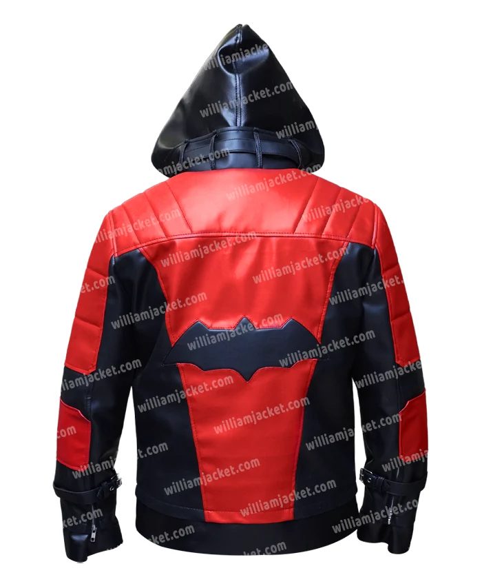 Batman Arkham Knight Jason Todd Red Leather Jacket Batman Arkham Knight Jason Todd Red Leather Jacket product image