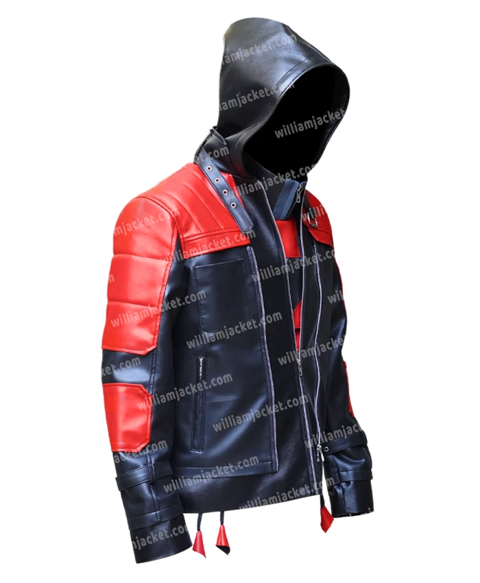 Batman Arkham Knight Jason Todd Red Leather Jacket Batman Arkham Knight Jason Todd Red Leather Jacket product image
