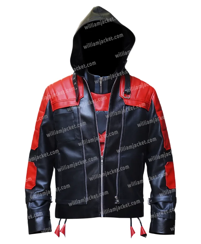 Batman Arkham Knight Jason Todd Red Leather Jacket Batman Arkham Knight Jason Todd Red Leather Jacket product image