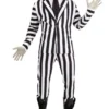 Beetlejuice Black and White Zebra Stripes Costume Suit product image