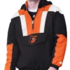 Black Baltimore Orioles Charger Half-Zip Pullover Jacket product image