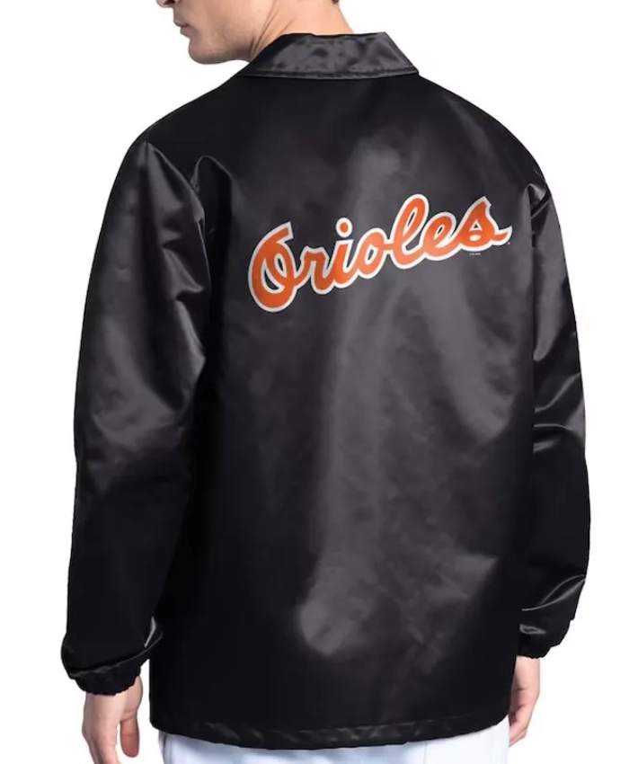 Baltimore Orioles Point Man Coaches Black Jacket Baltimore Orioles Point Man Coaches Black Jacket product image