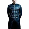 Black Bolt Inhumans Mid Length Leather Coat Black Bolt Inhumans Mid Length Leather Coat product image