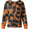 Black Cats with Pumpkin Halloween Scrub Jacket product image