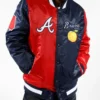 Black Label Atlanta Braves Satin Jacket product image