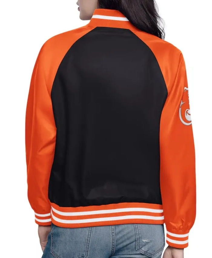 Black/Orange Baltimore Orioles Home Run Varsity Satin Jacket Black/Orange Baltimore Orioles Home Run Varsity Satin Jacket product image