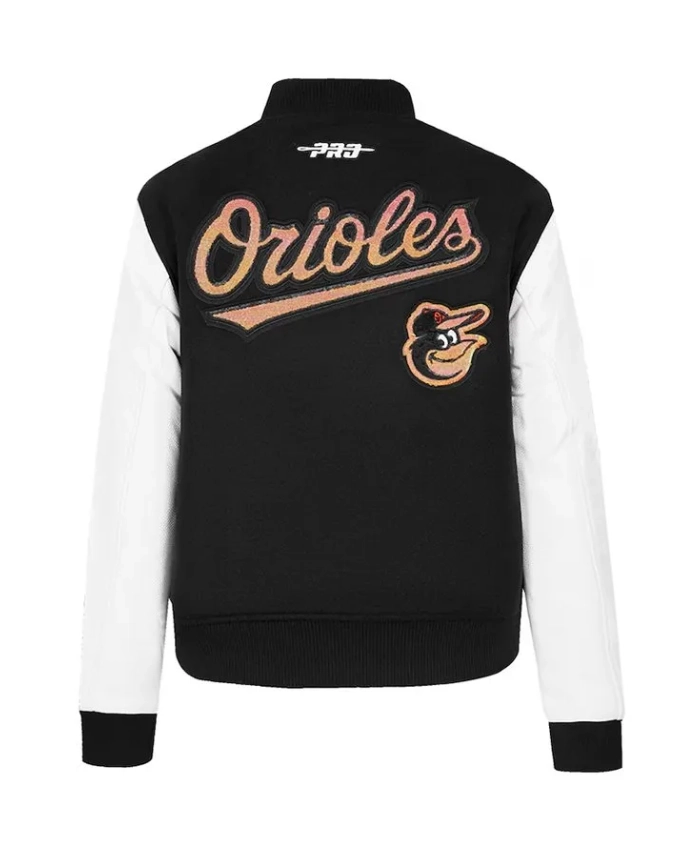Baltimore Orioles Game Day Classics Black Varsity Jacket Baltimore Orioles Game Day Classics Black Varsity Jacket product image