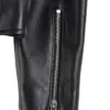 Kirsten Women's Black Asymmetrical Leather Biker Style Jacket product image