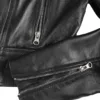 Colleen Women’s Cropped Black Biker Style Leather Jacket Colleen Women’s Cropped Black Biker Style Leather Jacket product image