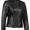 Acerra Women's Black Biker Style Jacket product image