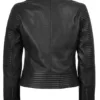 Women's Black Leather Biker Style Jacket Women's Black Leather Biker Style Jacket product image