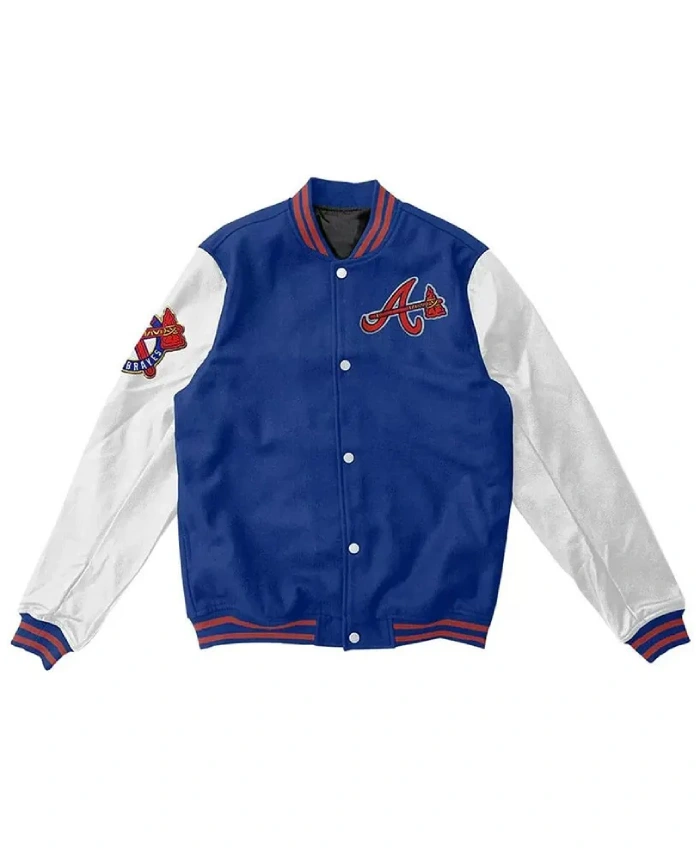 Blue/White Atlanta Braves Varsity Jacket Blue/White Atlanta Braves Varsity Jacket product image