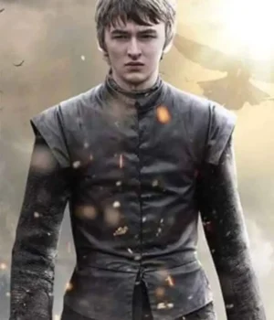 Bran Stark Game Of Thrones Black Leather Vest product image