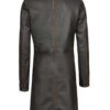 Bryson Women's Rub Off Dark Brown Leather Long 3/4 Coat product image