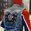 Spider Punk Spiderman Blue Denim Vest Spider Punk Spiderman Blue Denim Vest product image