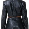 Trisha Mann-Grant Beyond the Gates Cropped Leather Jacket product image