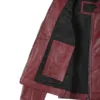 Amy Women's Maroon Leather Jacket product image