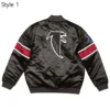 Classic Atlanta Falcons Logo Black Satin Jacket product image