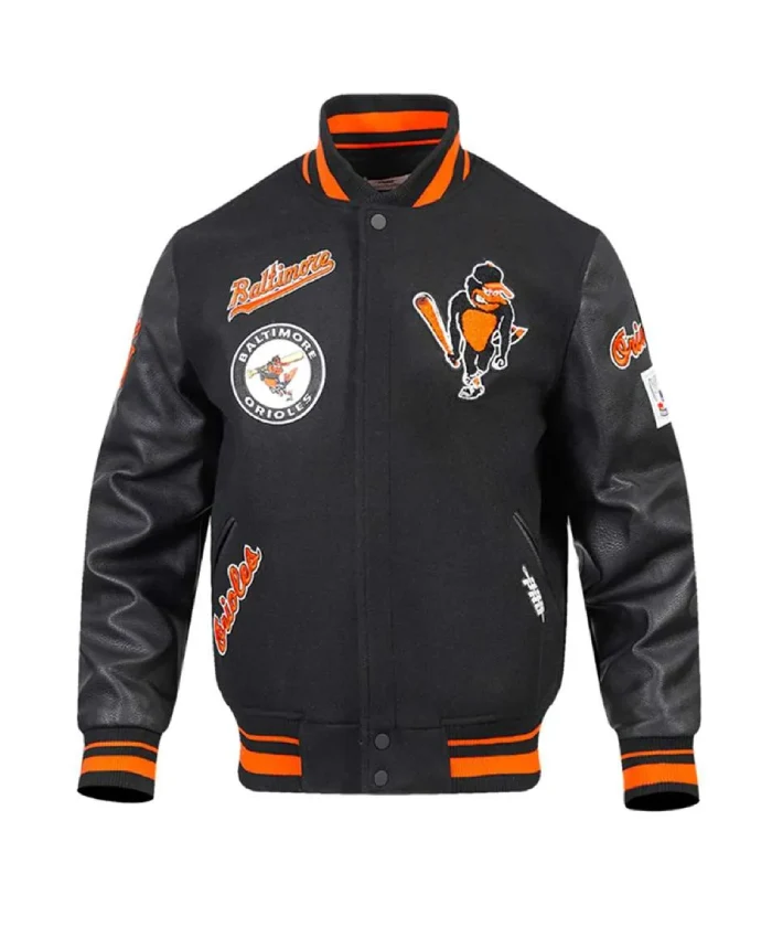 Baltimore Orioles Classic Rib Retro Varsity Jacket Baltimore Orioles Classic Rib Retro Varsity Jacket product image