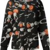 Dancing Skelton Pumpkins Halloween Scrub Jacket product image
