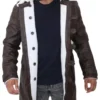 Men's Dark Brown Sherpa Coat product image