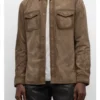 Derek Baldwin Beyond the Gates Brown Suede Shacket product image