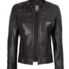 Dodge Women's Rub Off Brown Vintage Leather Jacket product image