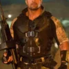 Dwayne Johnson GI Joe Retaliation Black Leather Vest product image