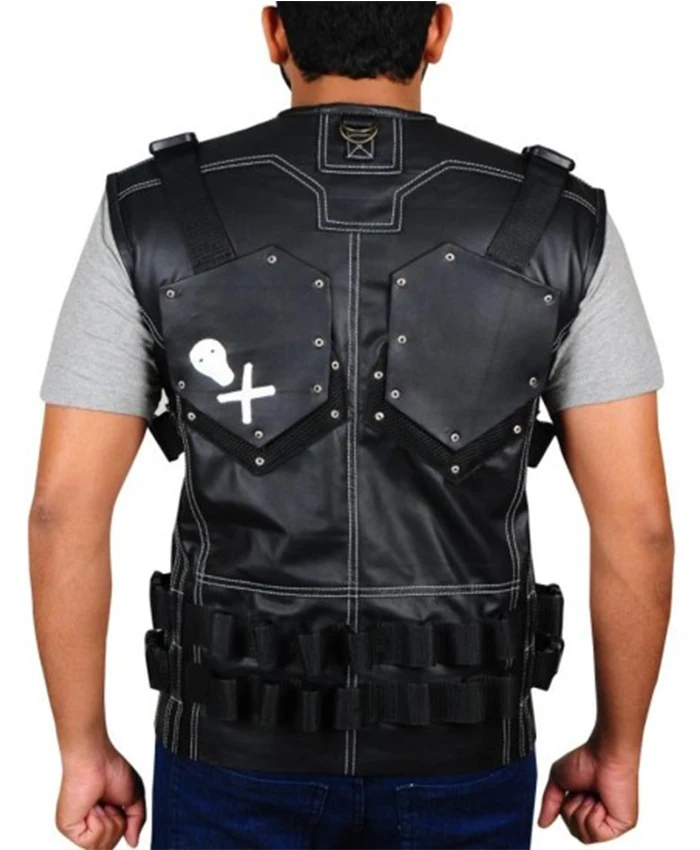 Dwayne Johnson GI Joe Retaliation Black Leather Vest Dwayne Johnson GI Joe Retaliation Black Leather Vest product image