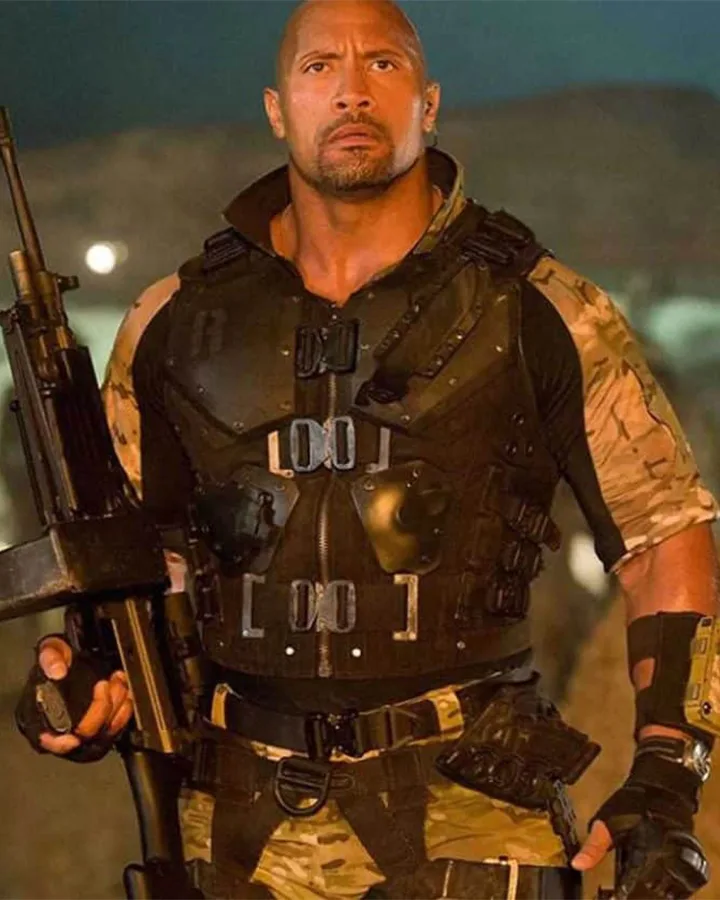 Dwayne Johnson GI Joe Retaliation Black Leather Vest Dwayne Johnson GI Joe Retaliation Black Leather Vest product image
