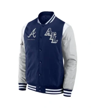 Elements Elite Atlanta Braves Navy Jacket product image