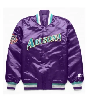 Exclusive Arizona Diamondbacks Purple Satin Jacket product image