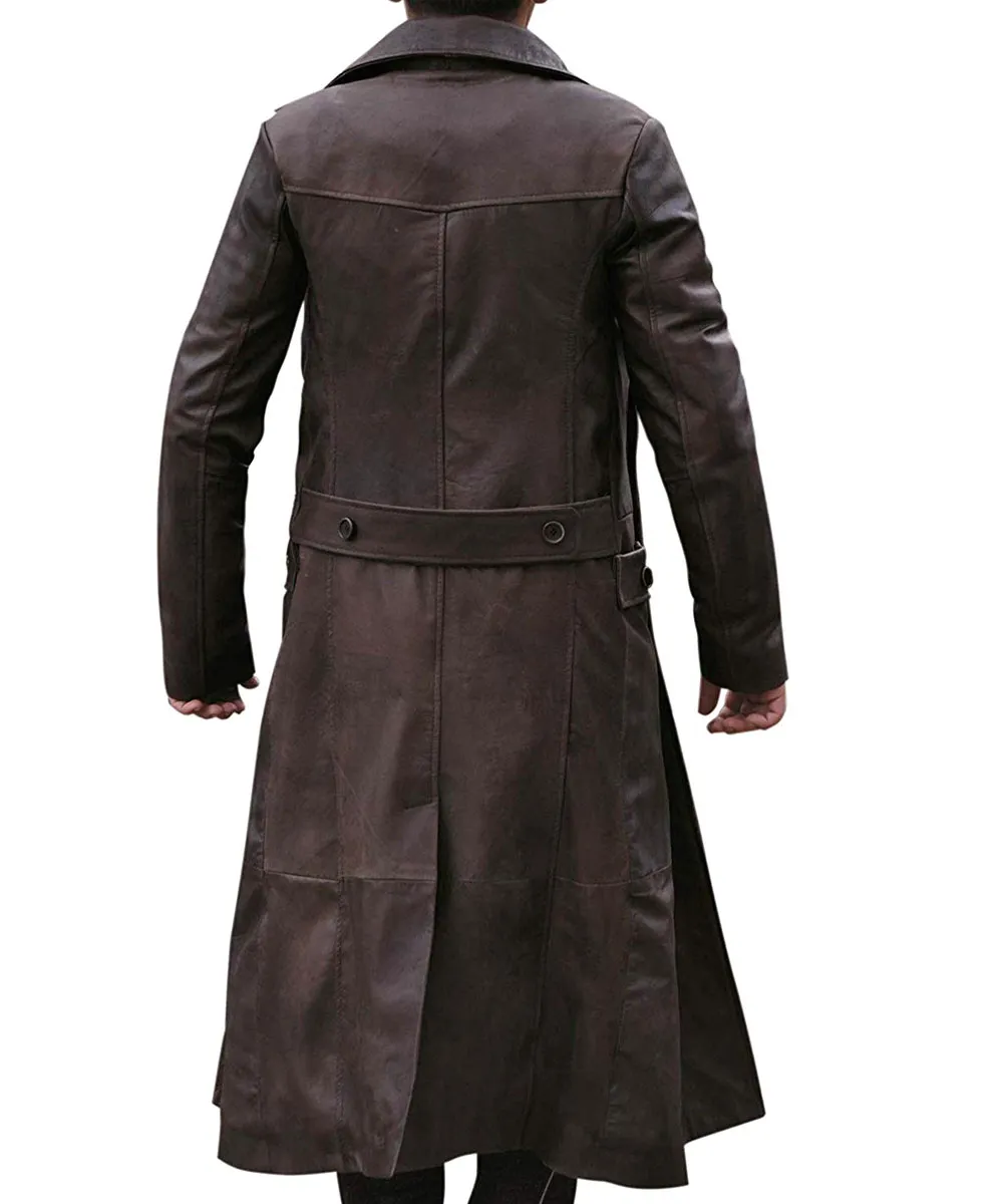 Frontier Declan Harp Black Leather Coat Frontier Declan Harp Black Leather Coat product image