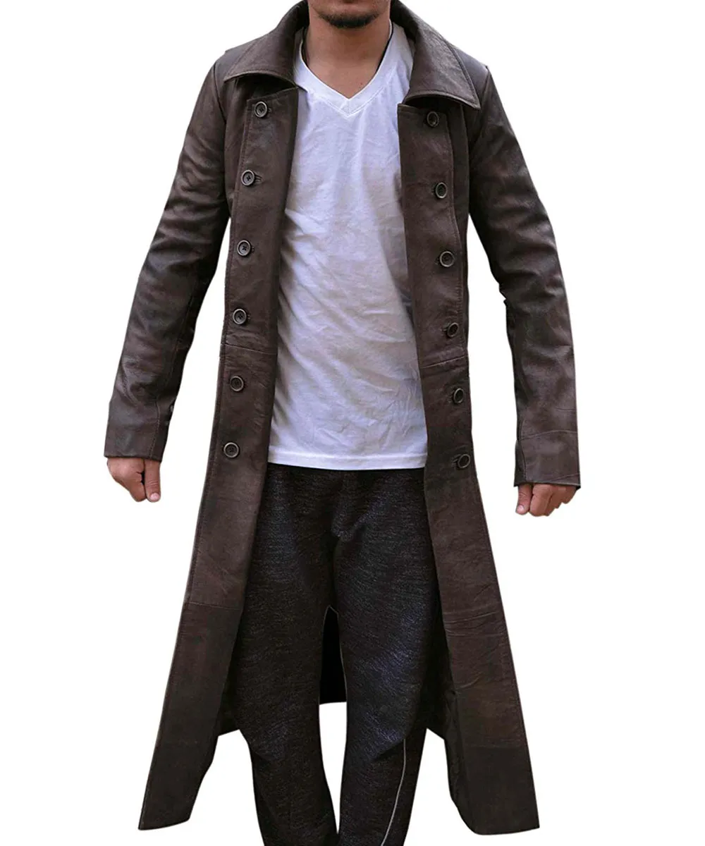 Frontier Declan Harp Black Leather Coat Frontier Declan Harp Black Leather Coat product image