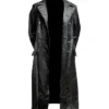 German Classic Officer WW2 Military Uniform Black Leather Trench Coat German Classic Officer WW2 Military Uniform Black Leather Trench Coat product image