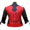 God Among Us Harley Quinn Red Golden Studded Jacket product image