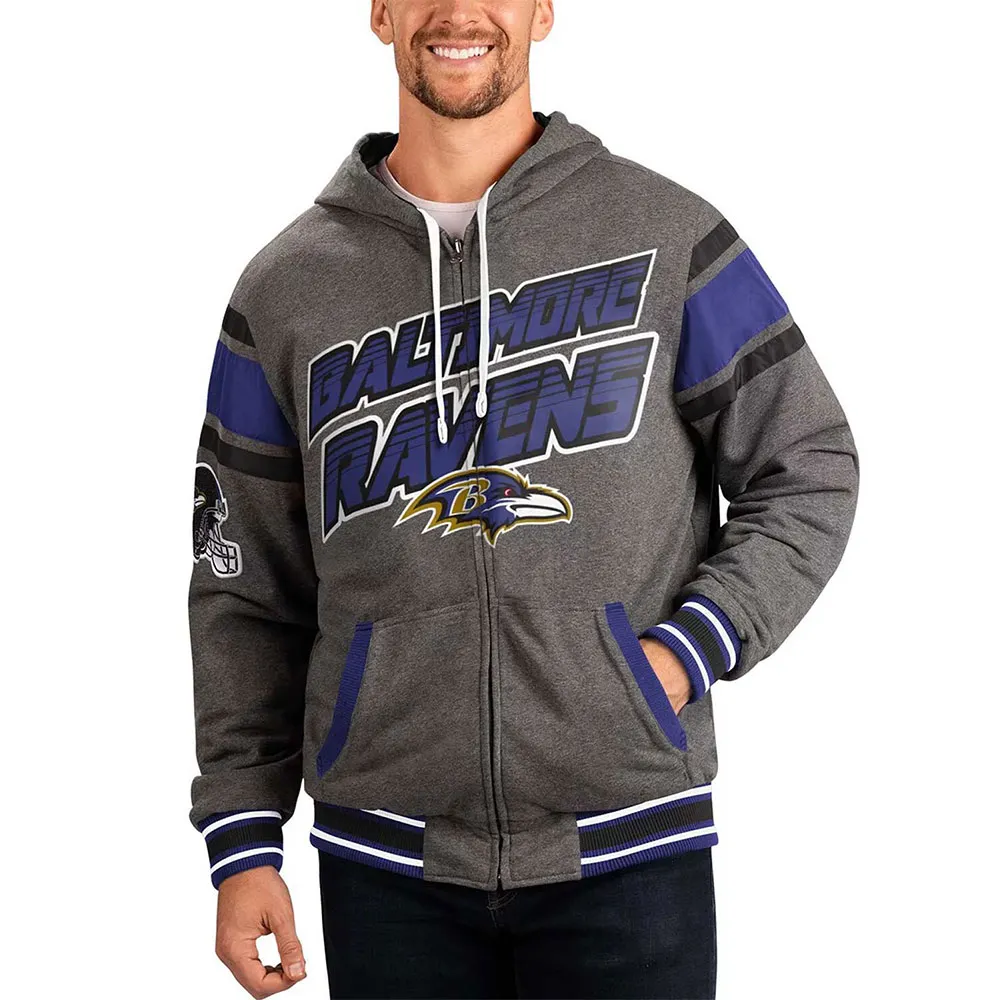 Gray Baltimore Ravens Extreme Hoodie Gray Baltimore Ravens Extreme Hoodie product image