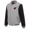 Gray-Black Arizona Cardinals Varsity Wool Jacket product image