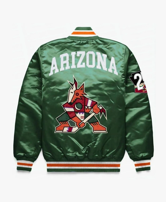 Arizona Coyotes Exclusive Satin Green Jacket Arizona Coyotes Exclusive Satin Green Jacket product image